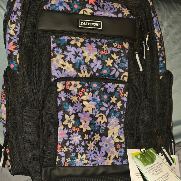 Eastsport Raptor Floral Backpack Eastsport Recycled Expandable NEW - Picture 1 of 7